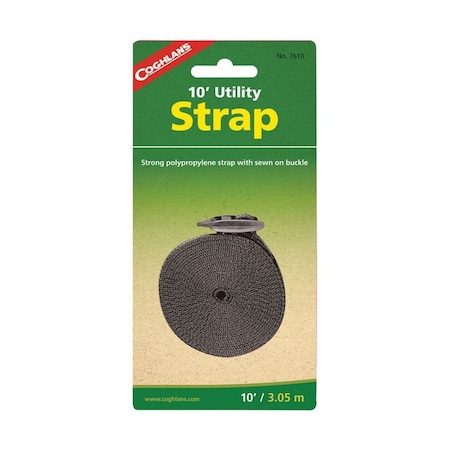 Coghlans Coghlan's 1 in. W X 10 ft. L Black Utility Strap 1 lb 1 pk 7610